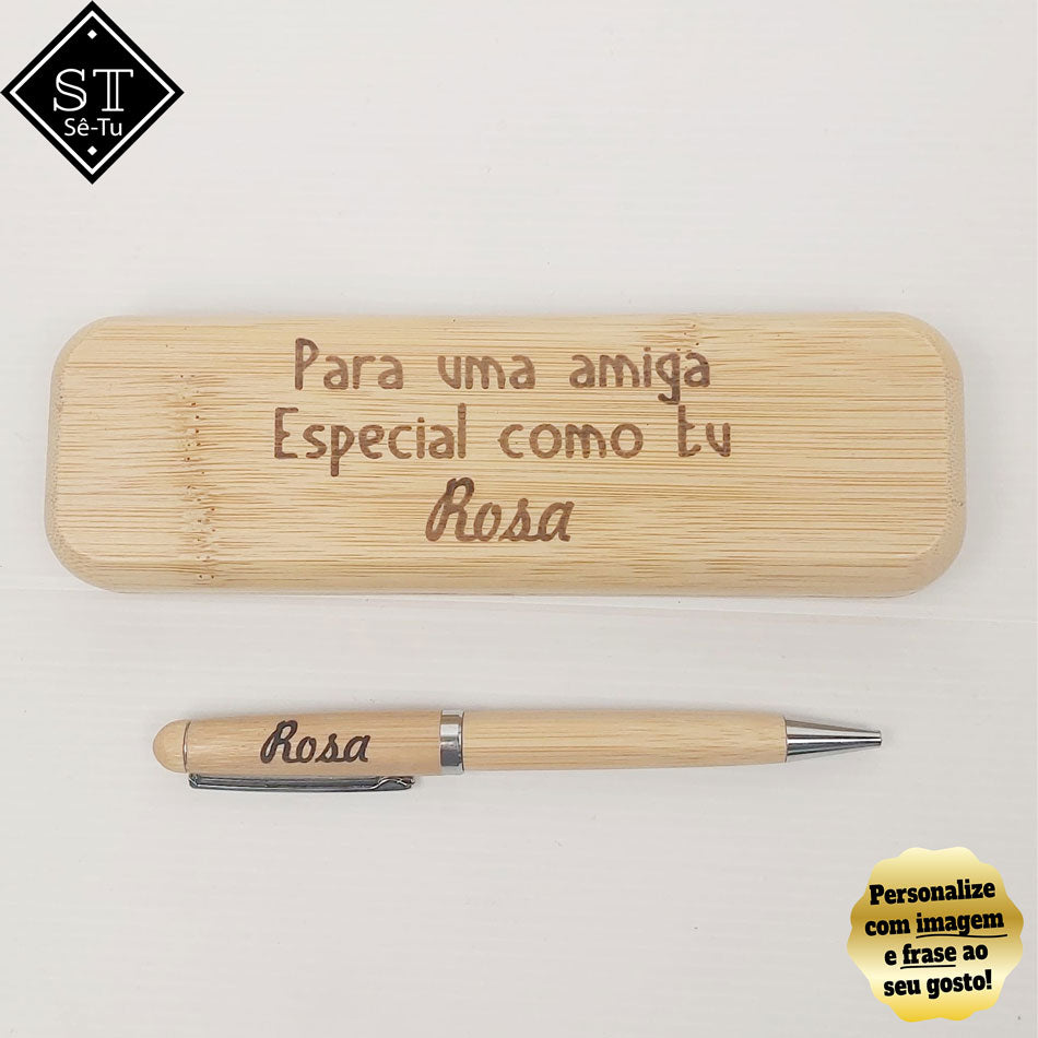 Caneta Com Caixa Para uma Amiga Especial como Tu